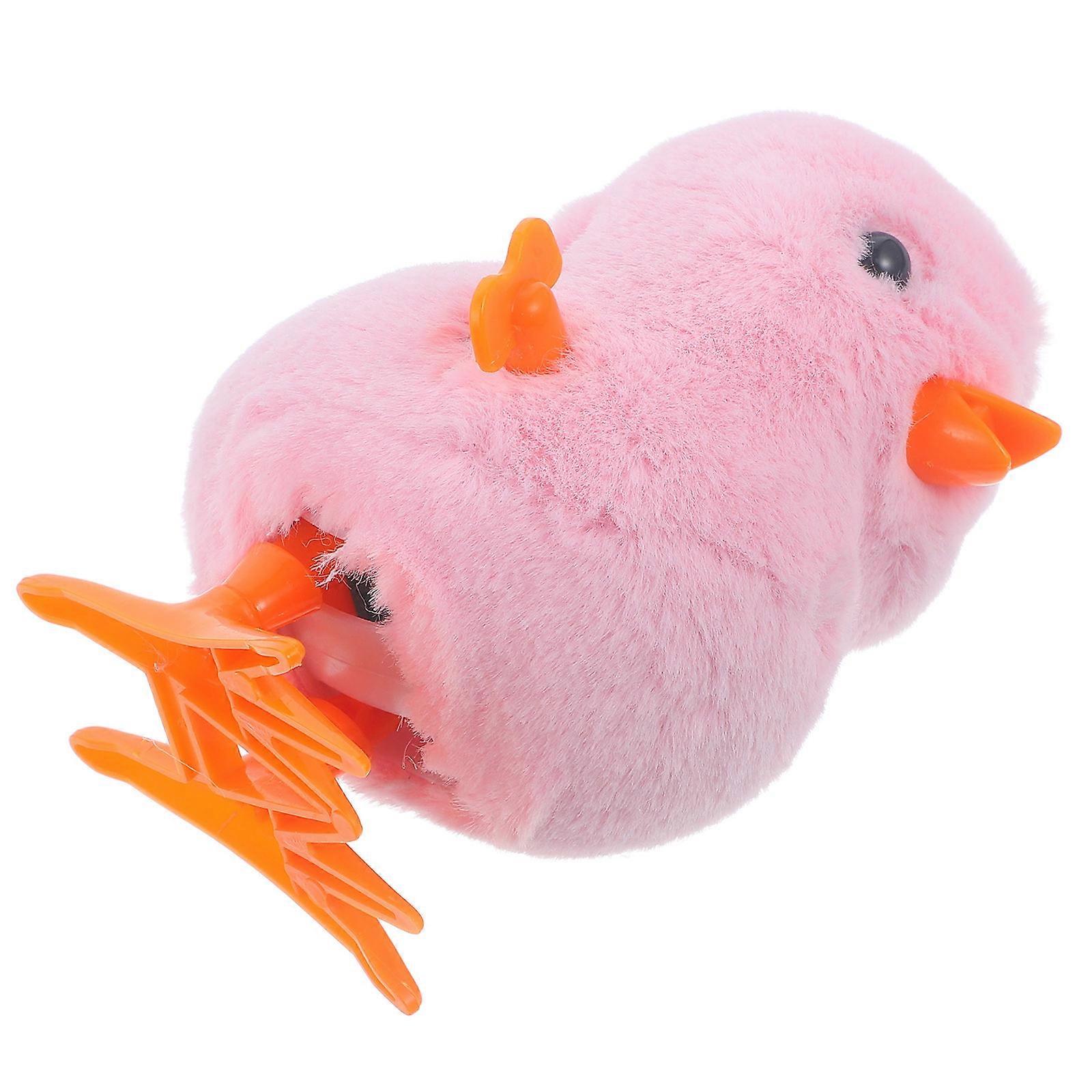 Kids Wind Up Toy Plush Clockwork Chicks for Playing 3Pcs Set