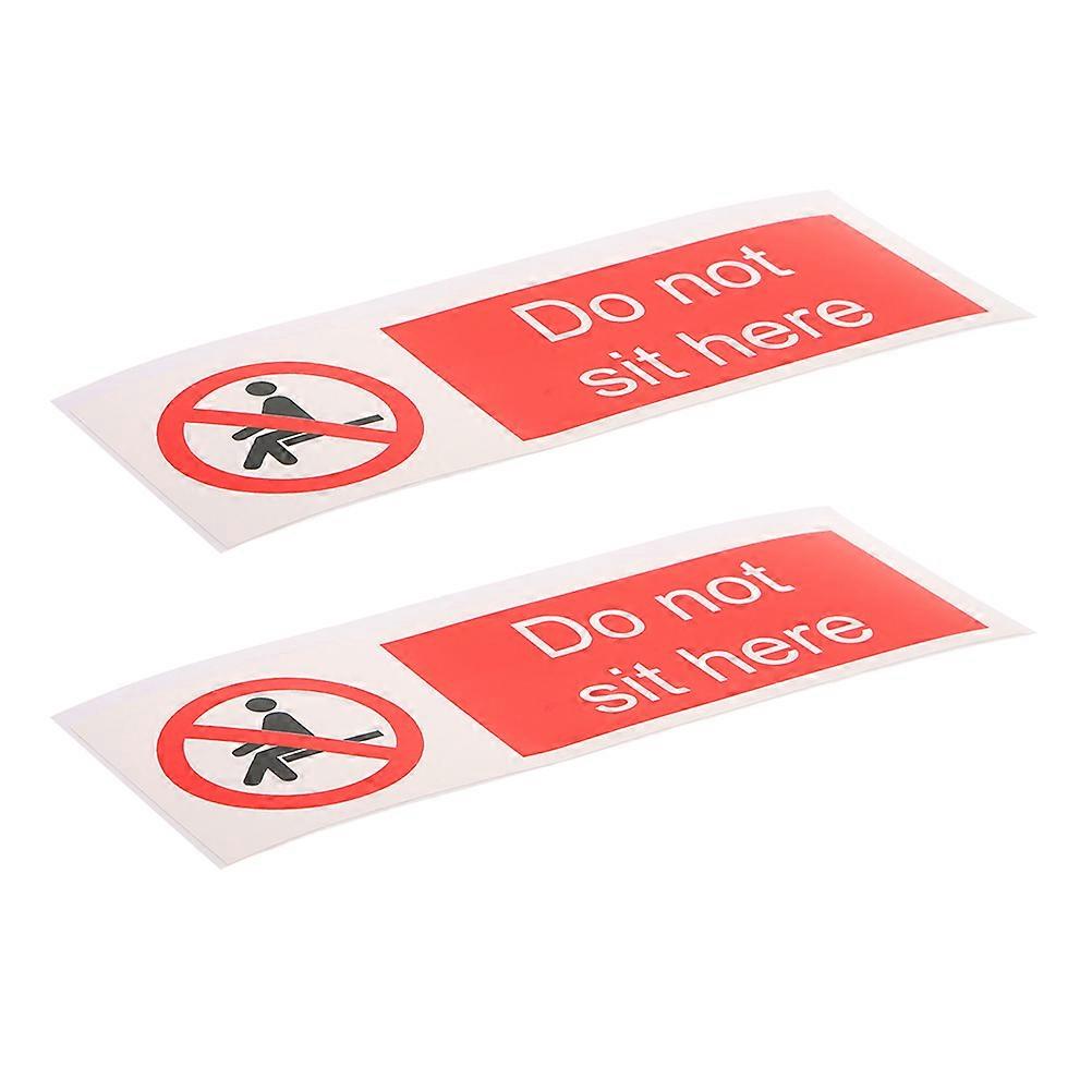 Self Adhesive Here Office Warning Sticker Peel and Stick 2Pcs