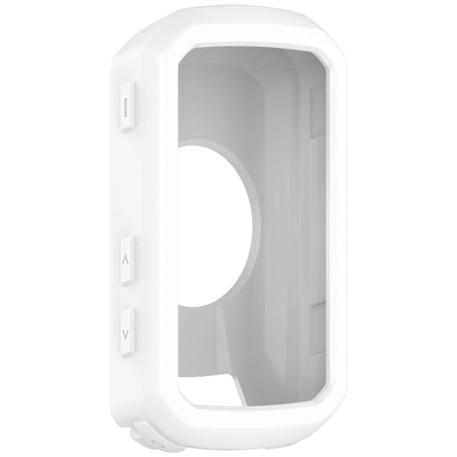 Tear Resistant Silicone Cycling Accessory Cover Encasement Guard Shockproof Design Easy Mount For Cycle Computer Devices  White