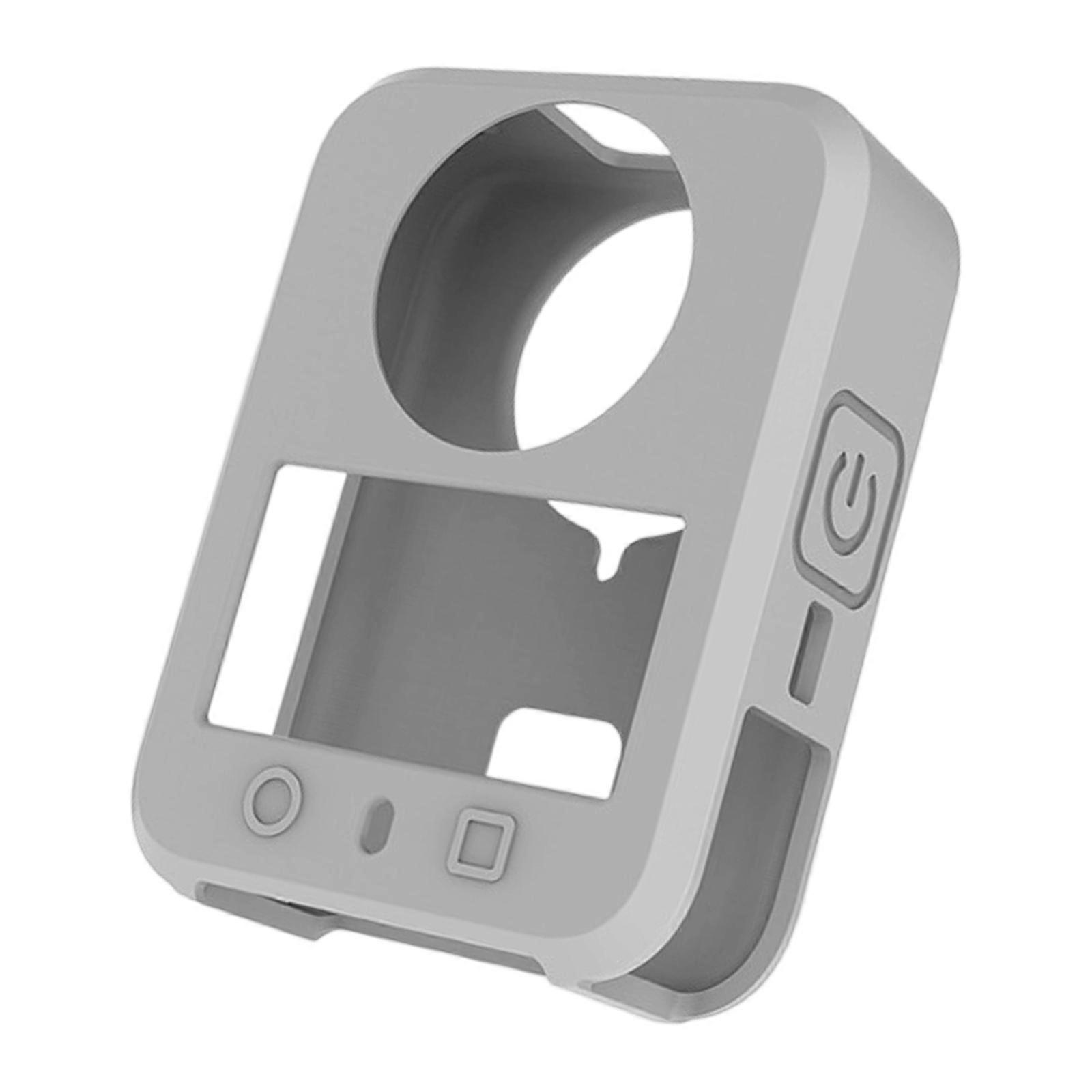 Full Coverage Silicone Protector For 360  Action Cameras Slip Proof Grip Shockproof Housing Anti Scratch  grey