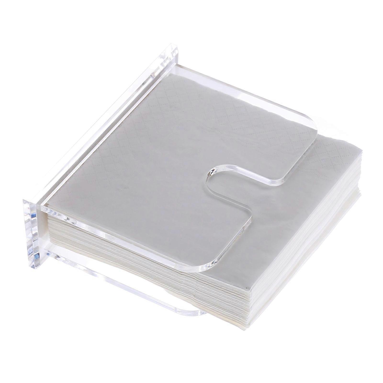 Practical Acrylic Stand for Disposable Paper Space saving Kitchen Paper Organizers Square Tissue Box Clear Napkin Holder Multicolor