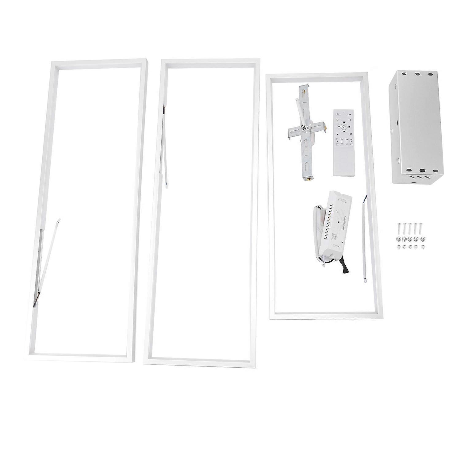 Modern LED Ceiling Light Minimalism Style Rectangular Stepless Dimmable LED Flush Mount Ceiling Ligh