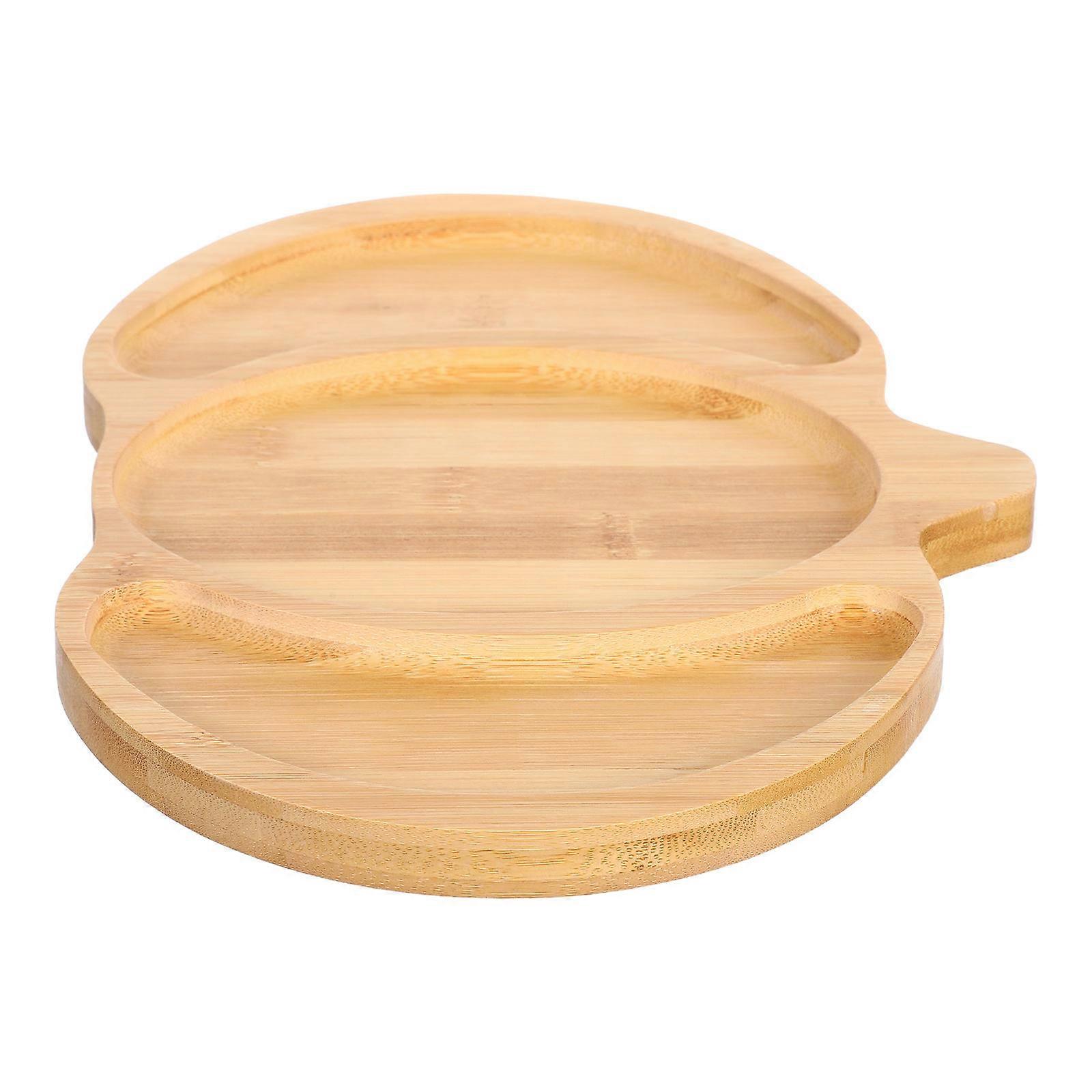 Snack Tray Pumpkin for Thanksgiving with 3 Compartments