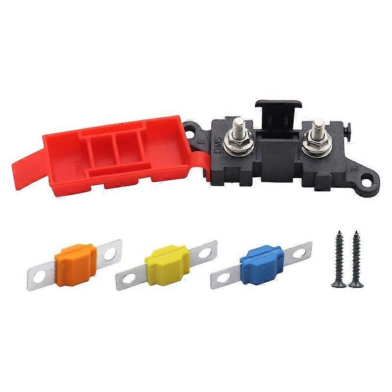1Way BDFS Fuse Box 200A Current Fork Bolt Fuse Holder for Car RV MIDI Fuses Bolt Fuses