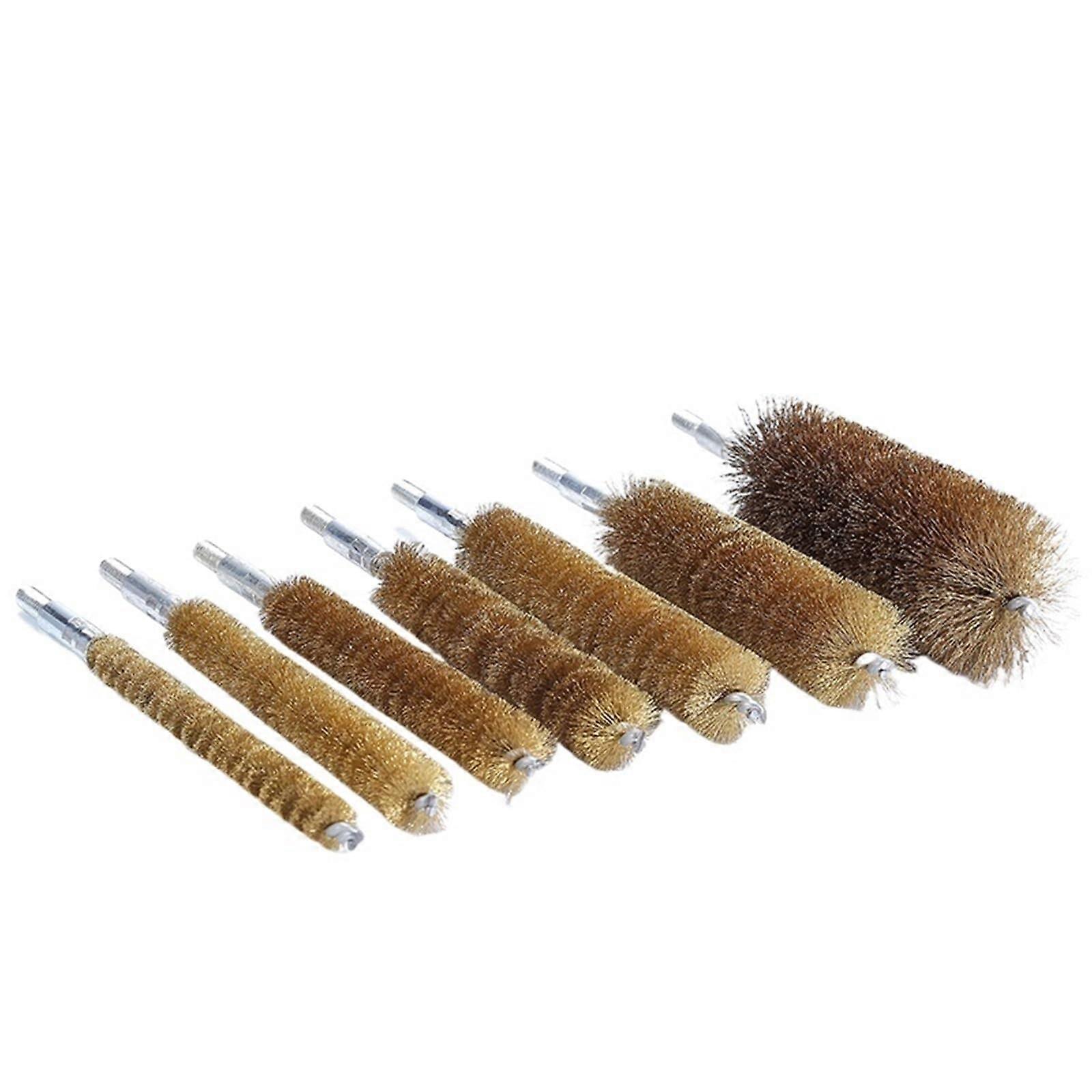 Copper Wire Twisted Wire Brush 40mm for Rust Removal, Deburring, Surface Finishing, Inner Hole Drill