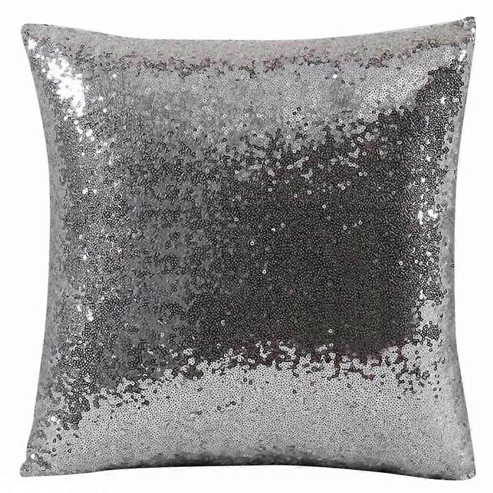 VOSS Solid Color Glitter Sequins Throw Case Cafe Home Decor Cushion Covers