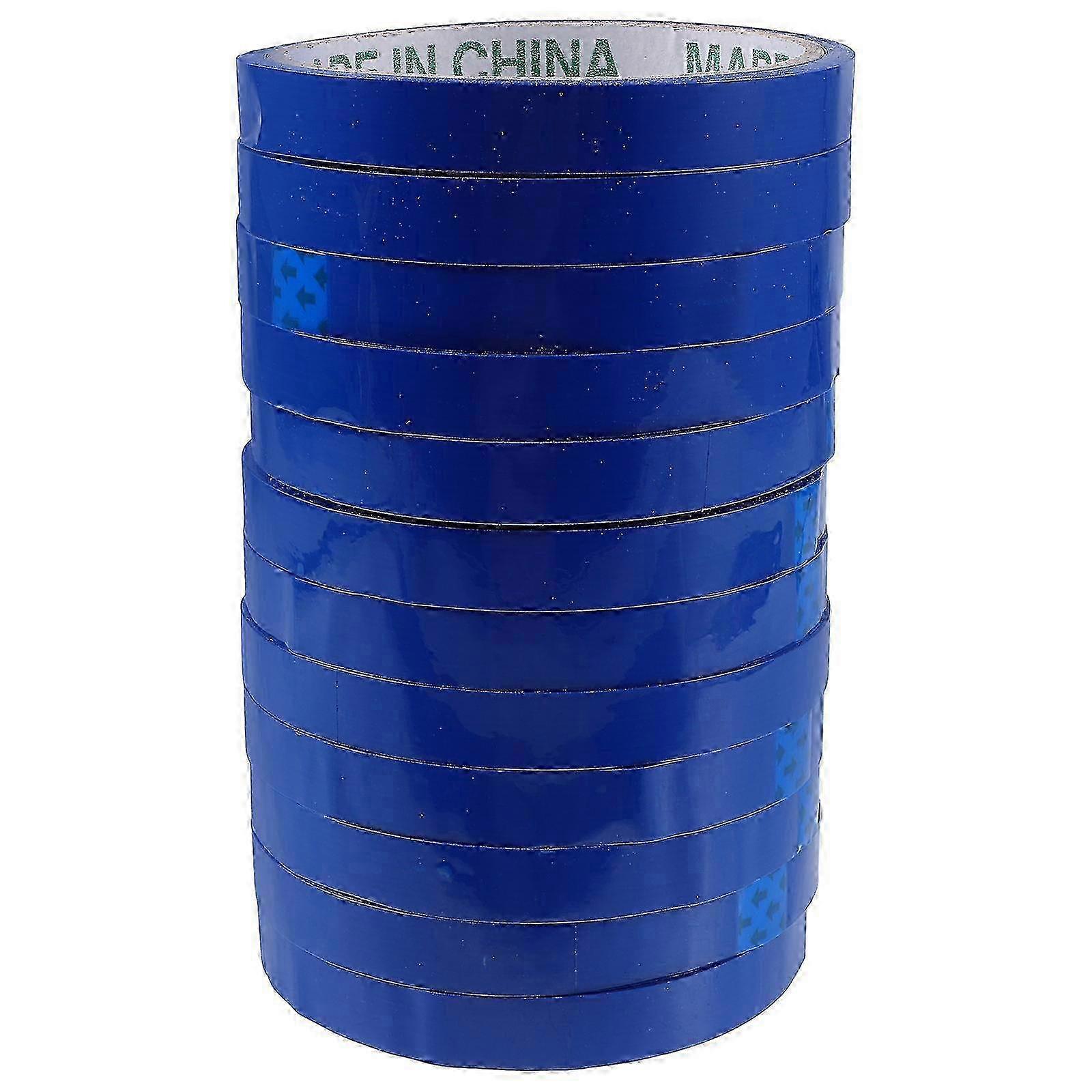 12pcs Bag Sealing Tying Tape Supermarket Binding Machine Tape Bag Sealer Packing Tape Blue