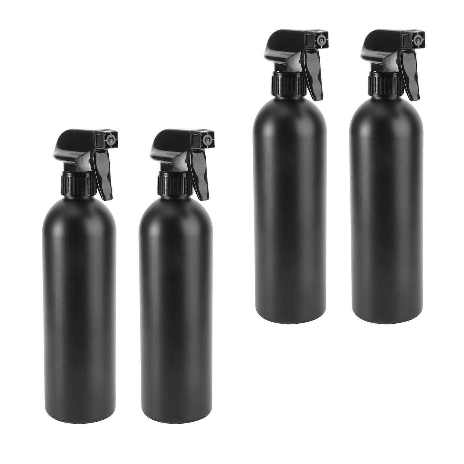 Spray Bottles Plastic Container Refillable Spray Bottles for Cleaning 4Pcs Black