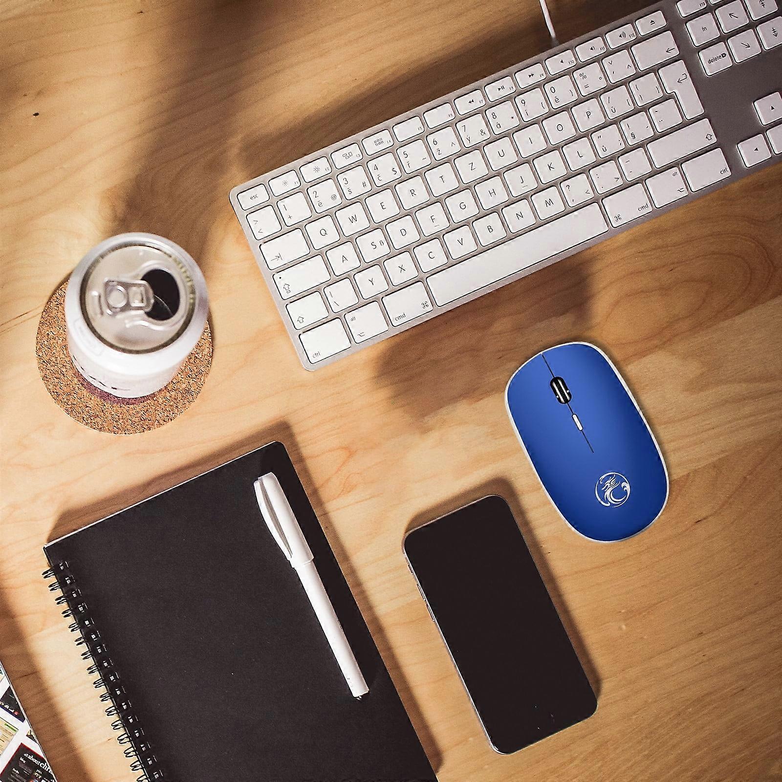 Wireless Mouse 2.4G Noiseless Mouse with USB Receiver Portable Computer Mice for PC Tablet Laptop with System