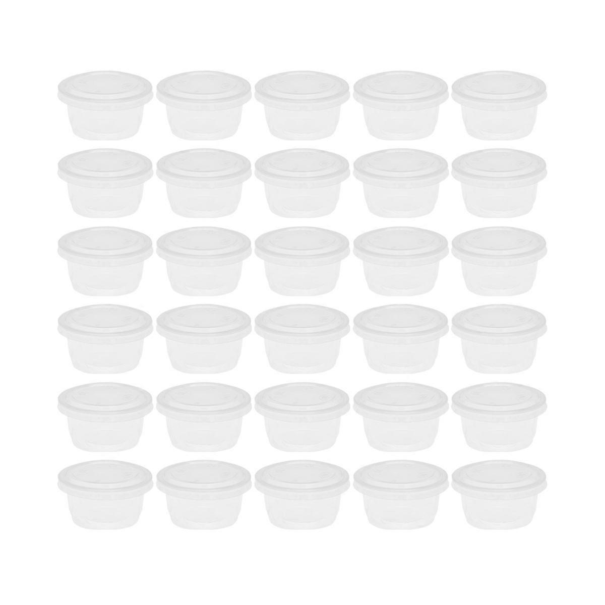 Disposable Yogurt Cups with Lids 90ml Transparent PP Material for Daily Use Safe and Leak Proof Ideal for Sauce Jelly Pudding