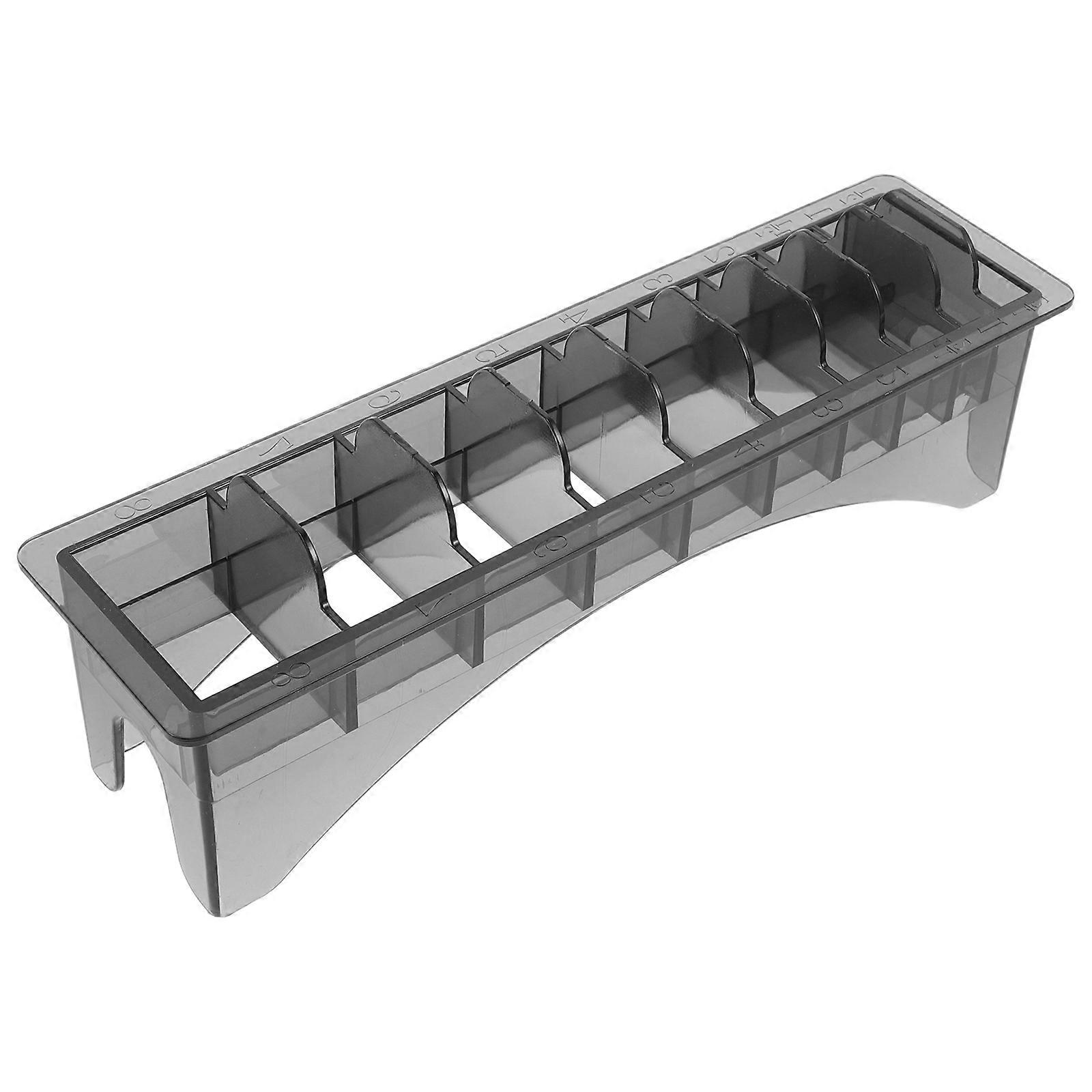 Black Clipper Comb Holder Plastic Storage Box for Clipper Guards Organizer