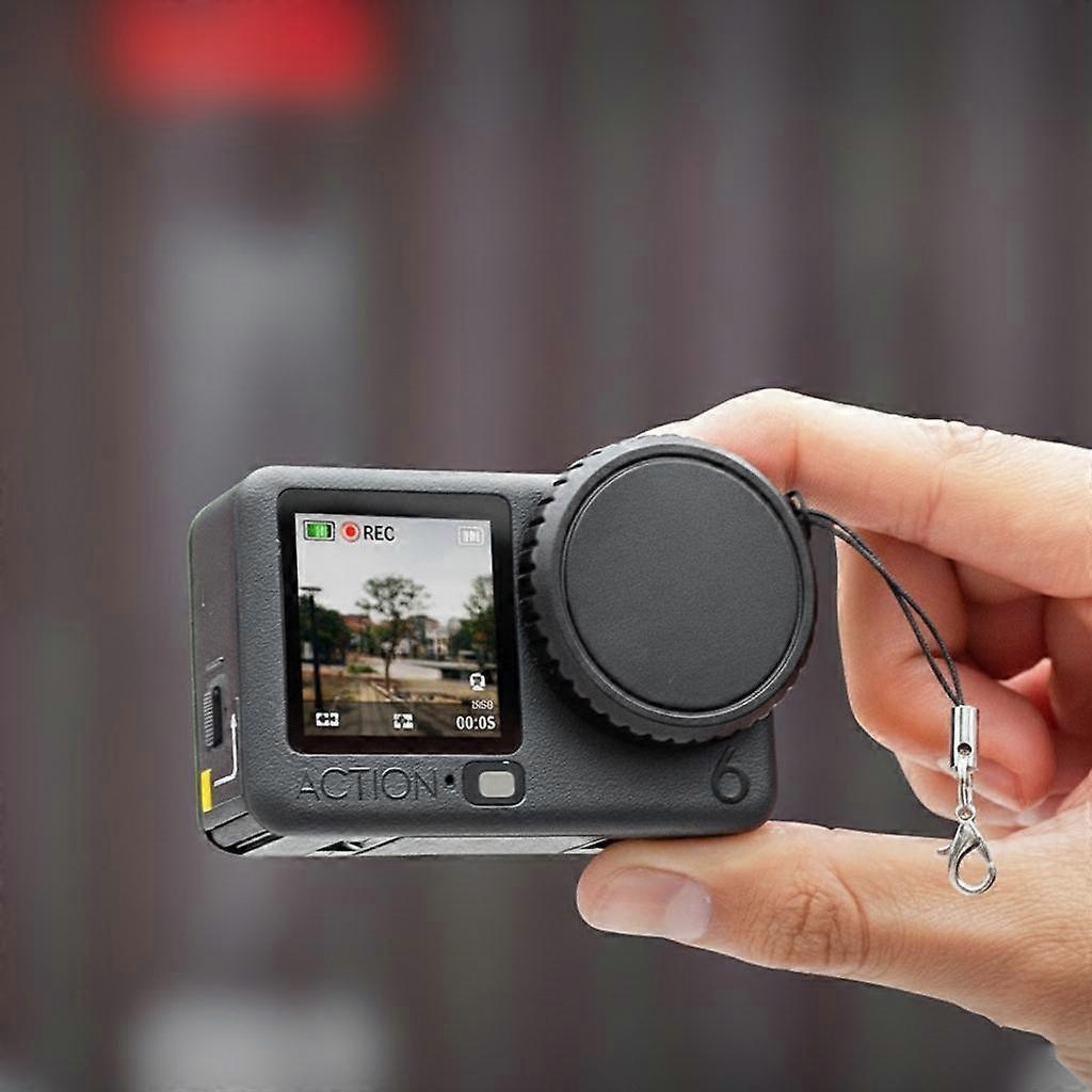 For DJI Osmo Action 6 Silicone Lens Cap Scratch-Resistant Protective Cover