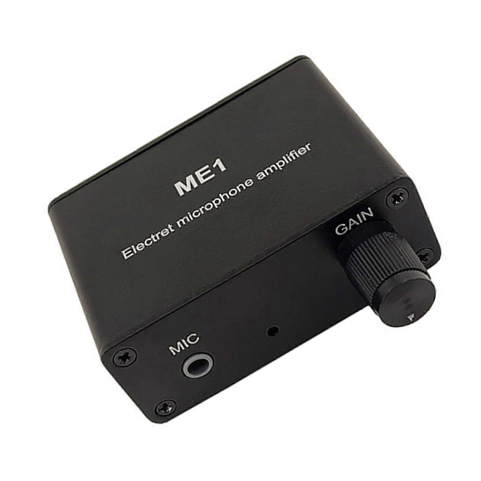 Portable Microphone Amplifier with 3 Outputs, Adjustable Gain, Clear Sound for Live Performance