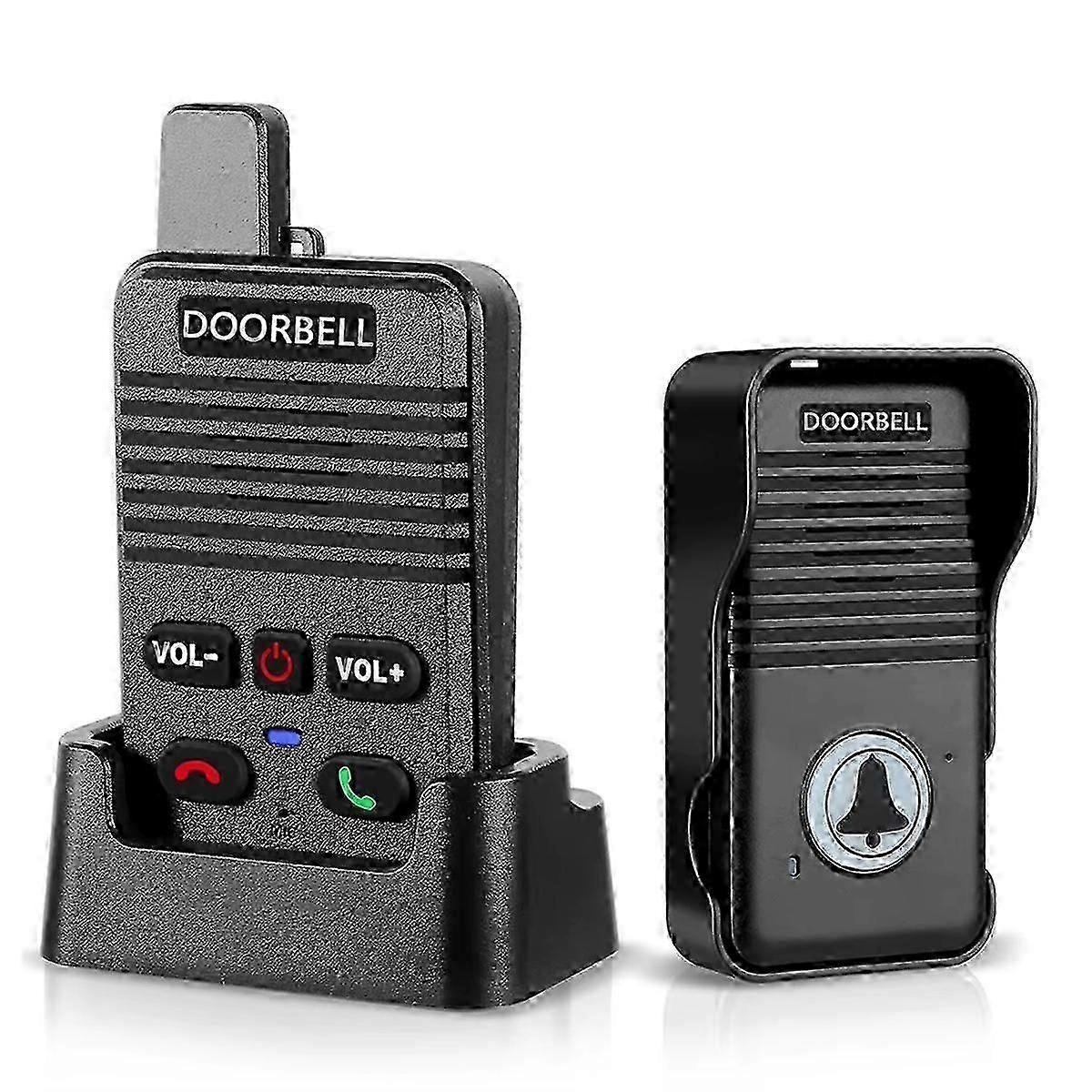 Wireless Voice Duplex Intercom Doorbell House Home Audio with Rechargeable Battery Duplex Door Bell szsh02