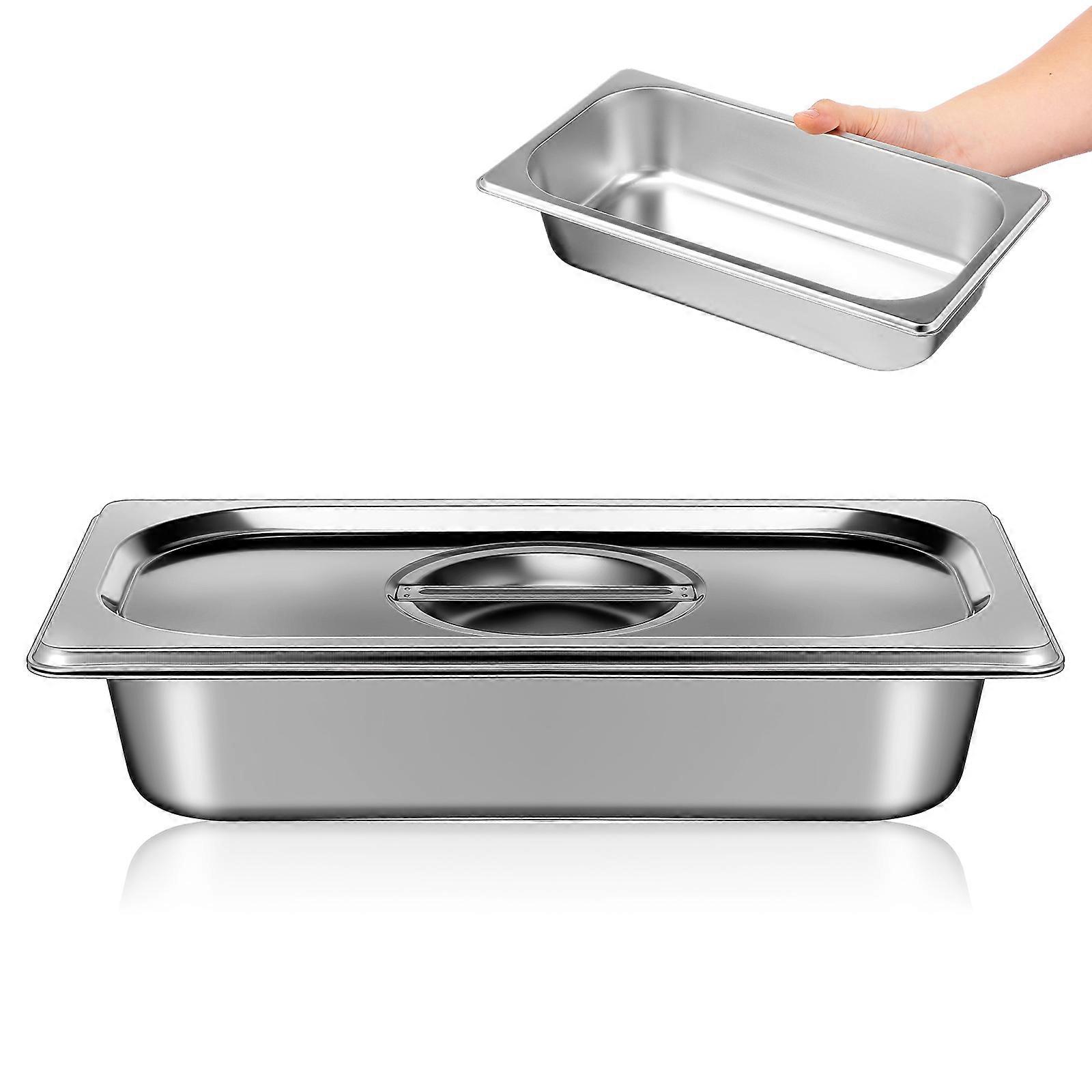 Ice Cream Box Stainless Steel Container for Reusable Storage 1Set