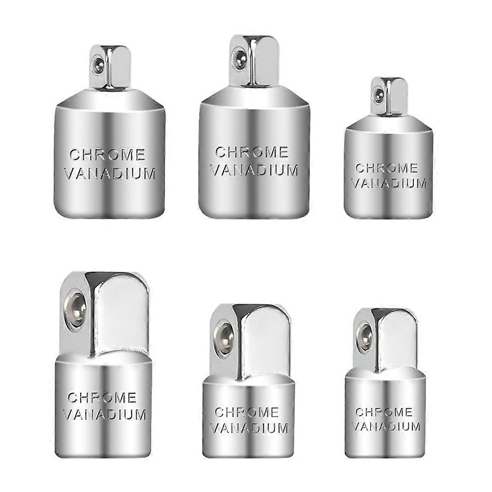 Socket Adapter, 6-Piece Adapter Set, Socket Adapter Set, Adapter Set for Ratchets,Socket Wrenches, Nut Ratchets
