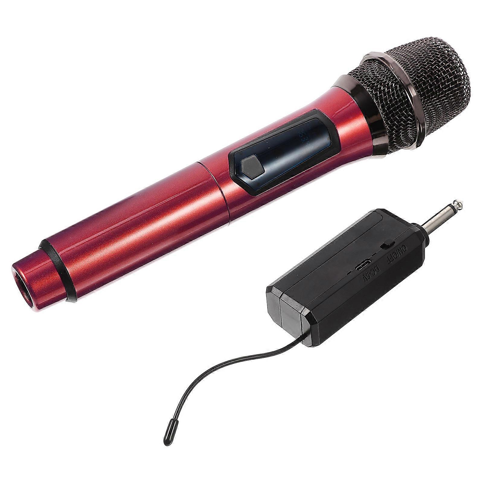 Wireless Microphone Cordless for Outdoor Singing Plastic Multi Color with Noise Reduction Function 1Set