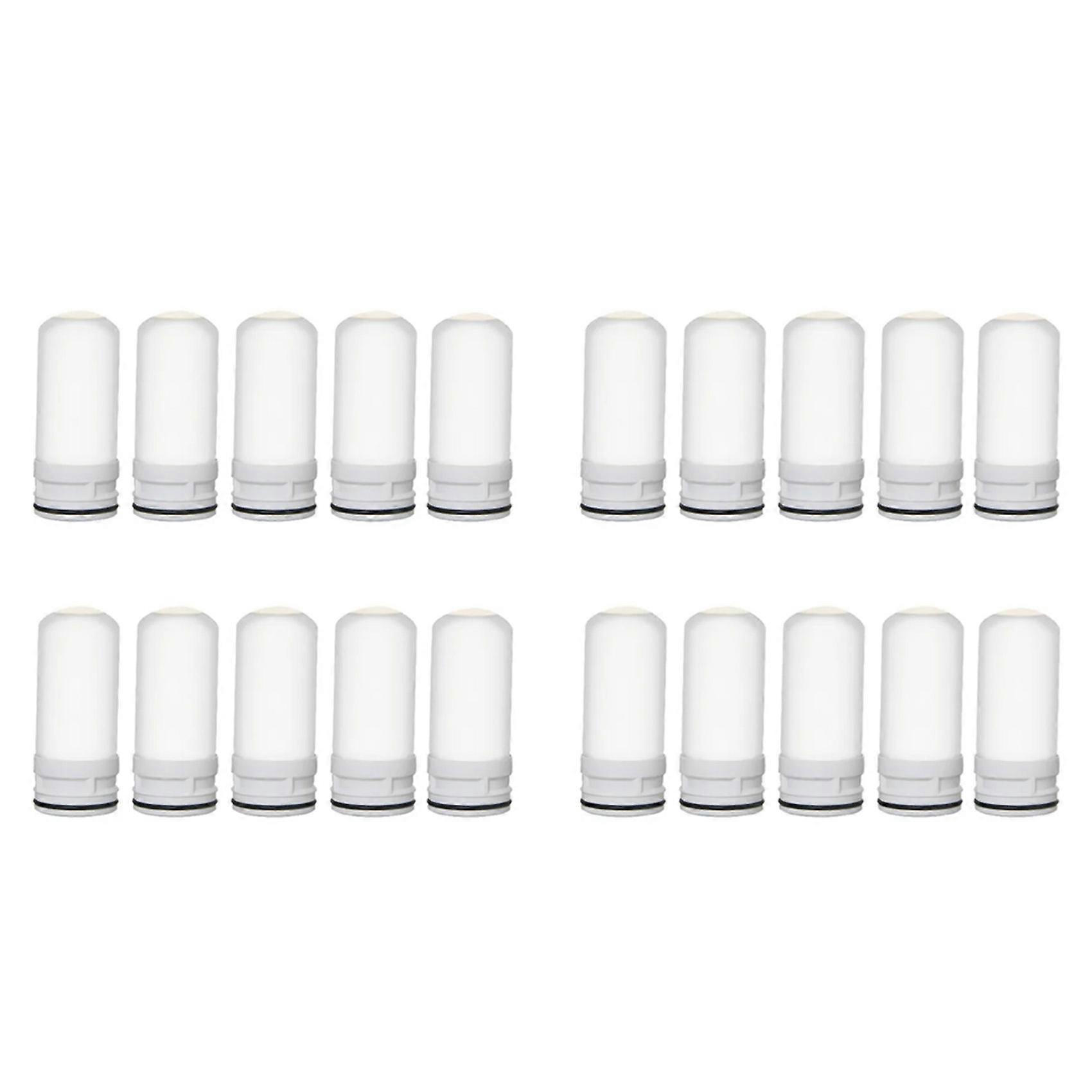 20 Pcs Replacement Inner Ceramic Filter Filter Elements for Faucet Water Purifier Kitchen Tap Washable Filtro Rust