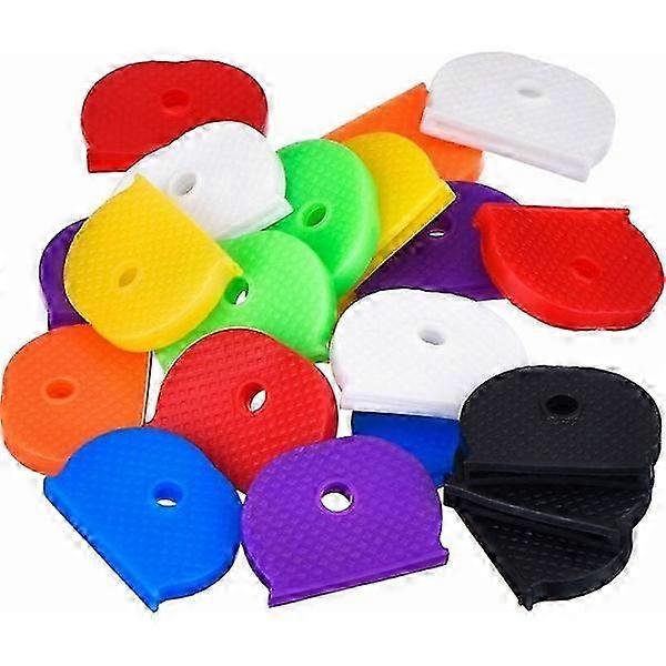 32pcs Key Id Covers Silicone Elastic Flexible Covers For Easy Key Identification