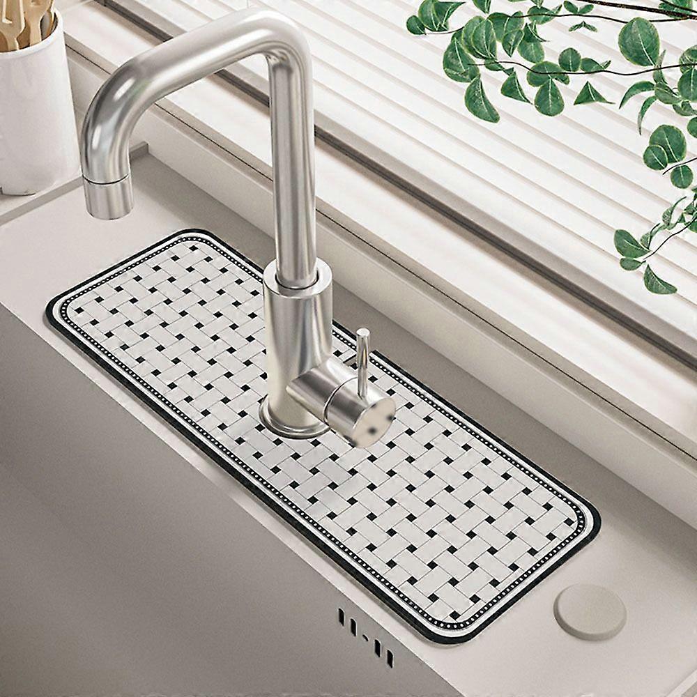 Countertop Protector Sink Splash Guard Quick Dry Diatom Mud Pad Absorbent Bath Mat  Kitchen
