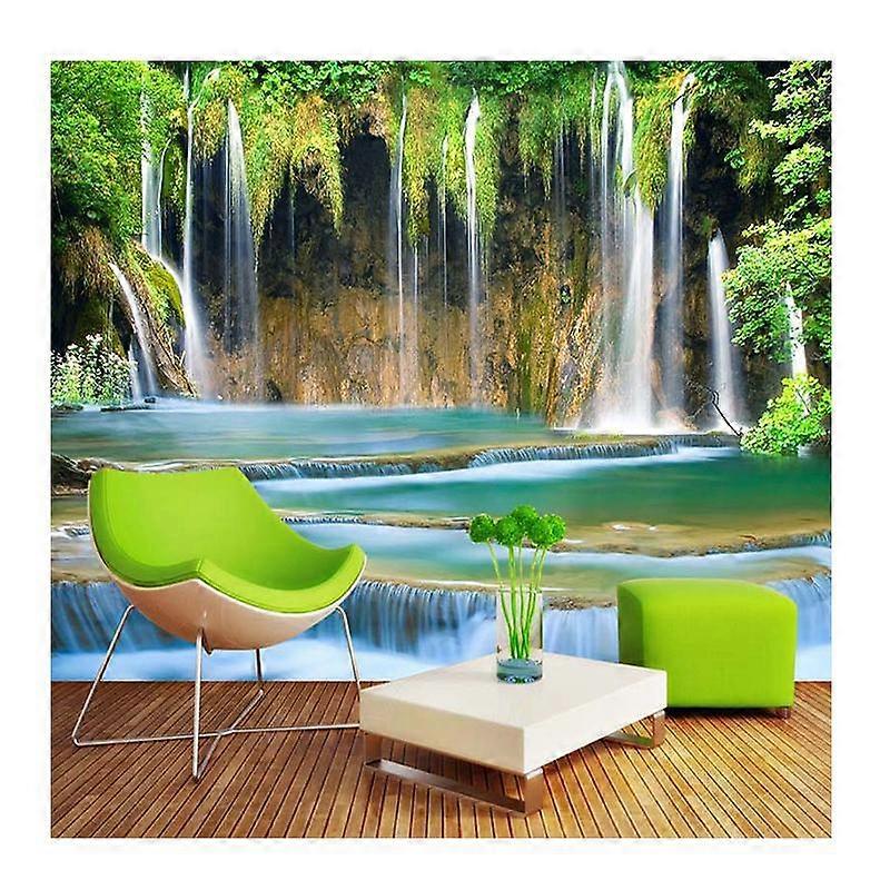 Tapet 3D Vattenfall Väggmålning Landskapstapet Vardagsrum Sovrum Heminredning