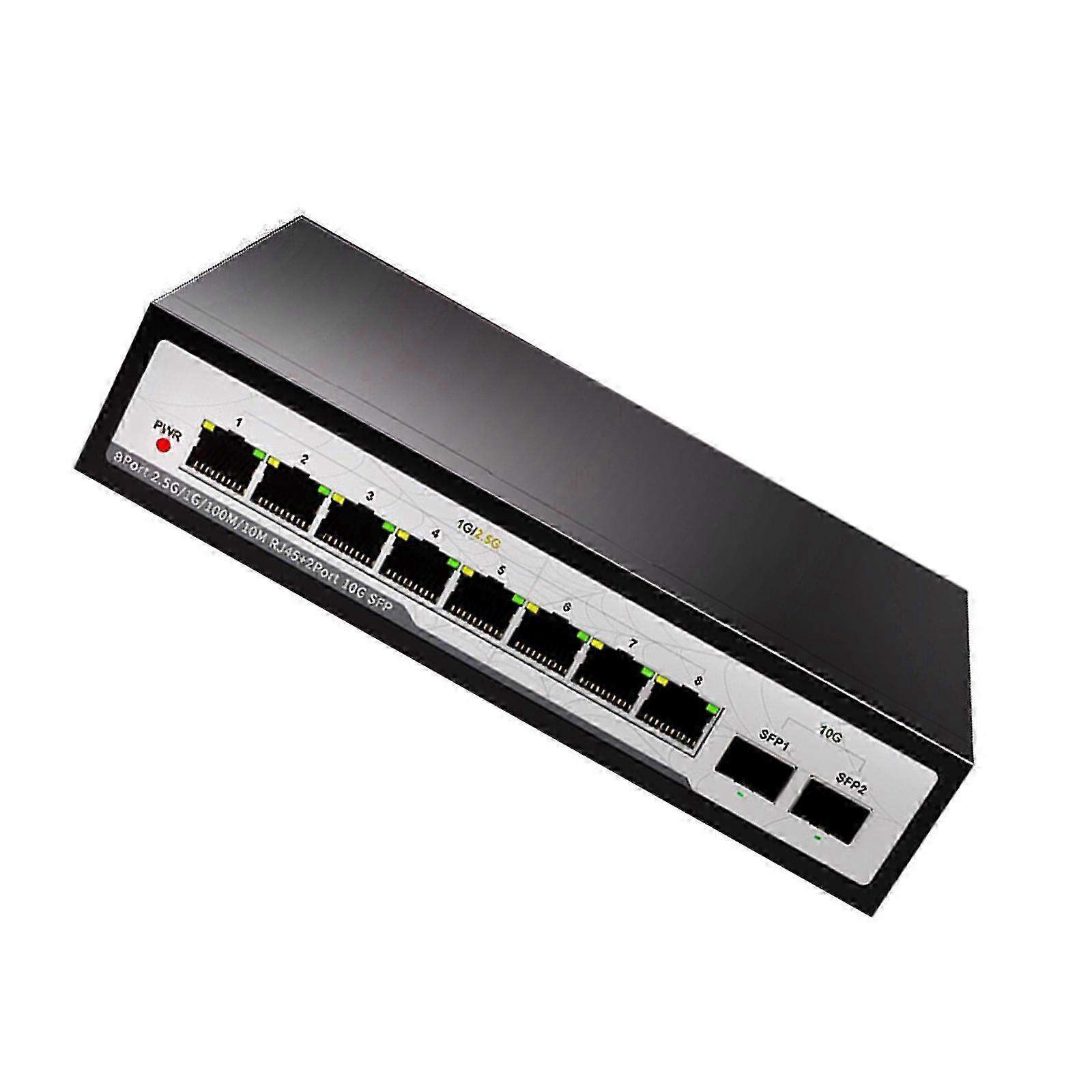 Industrial Networking Switcher 5/8 Port Networking Splitter 2.5ghz Gigabit Port Redundant Power And Cooling Multicolor