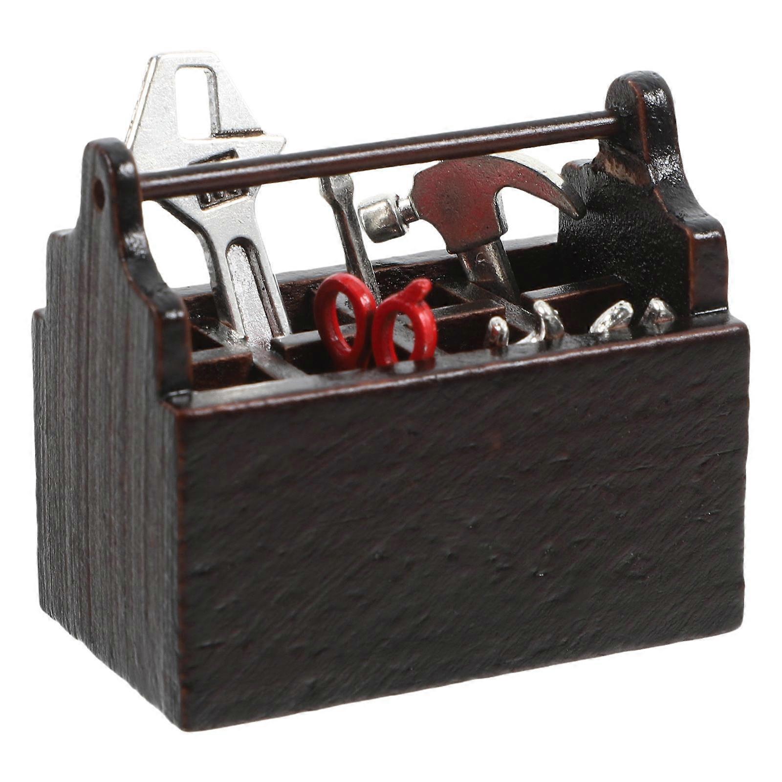Wood Toolbox Accessories Mini Outdoor Tools for Kids Use 1Set