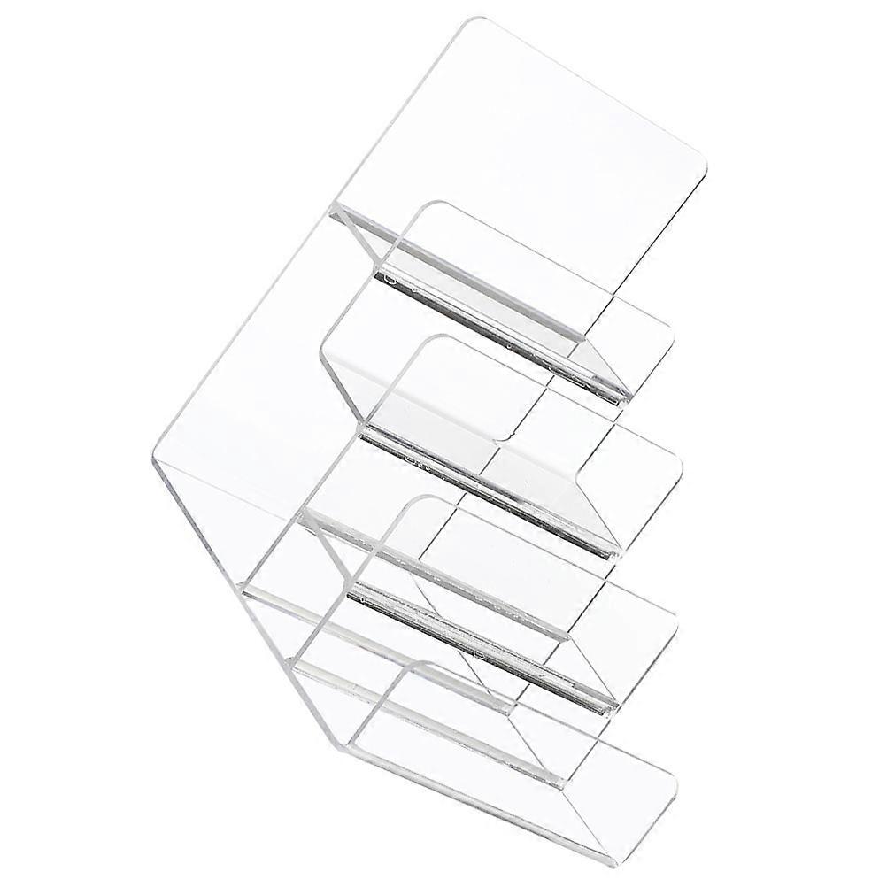 Transparent Acrylic Multi-Tier Display Stand for Desktop Use