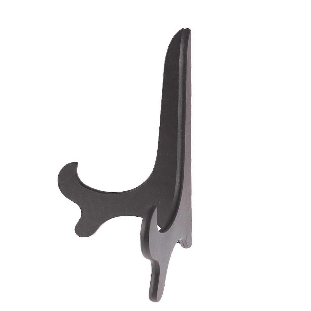 Display Stand For Plate Black Plastic Dish Rack Buffet Use Dishes Drying 4Pcs