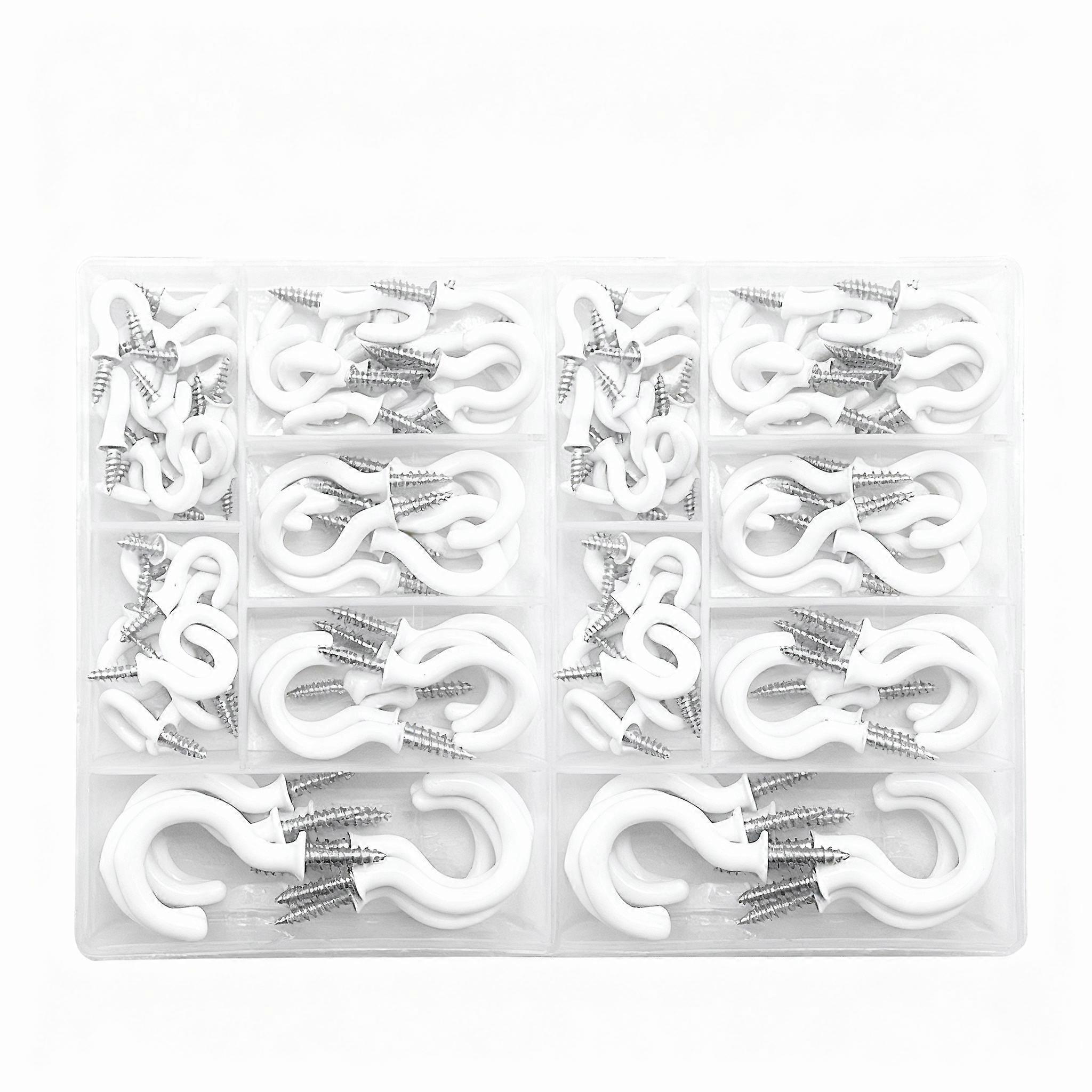 Plastic Coated Cup Hooks Plastic Coated Open Eye Screw Hook Set