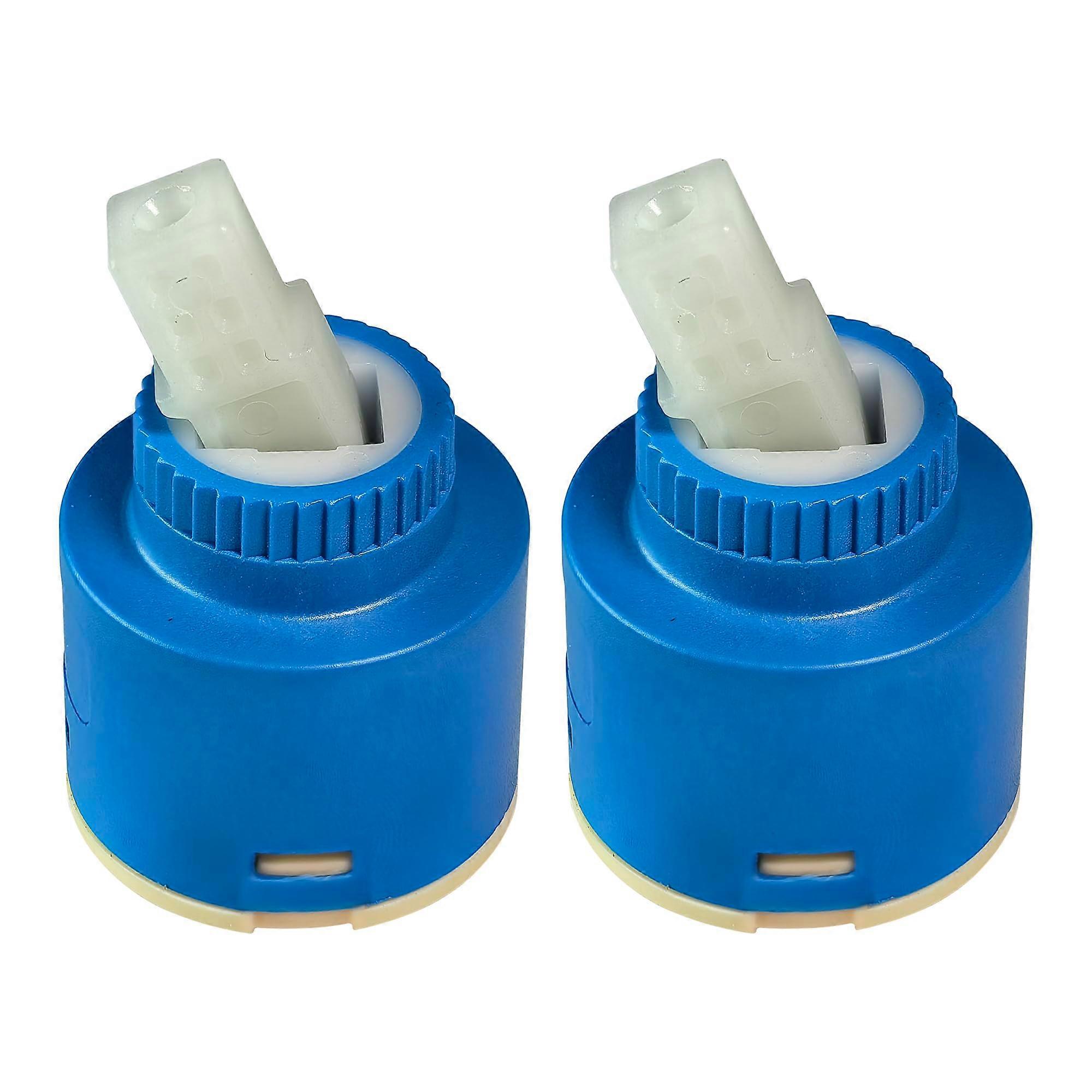 35mm Ceramic Faucet Cartridge Replacement for Single Handle Kitchen and Bathroom, 2 Pack