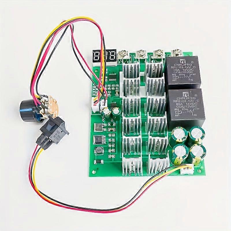 1pc 100A Digital PWM Speed Controller Module with Forward/Reverse Control, 0-100% Adjustable DC Motor Controller, 36V/36A