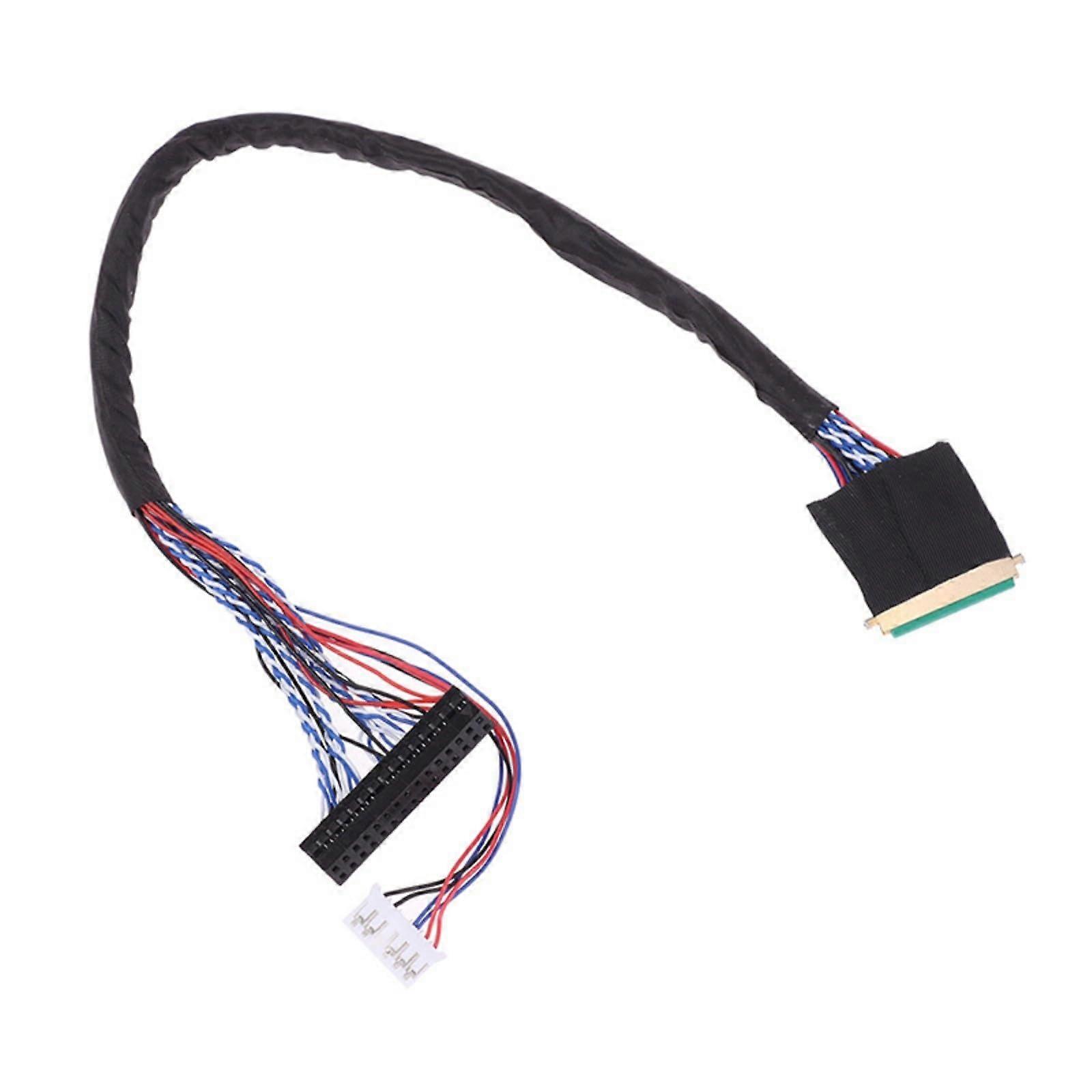 40Pin LVDS LCD Display Cable Two Channel 6Bit Plug and Play Flexible Installation