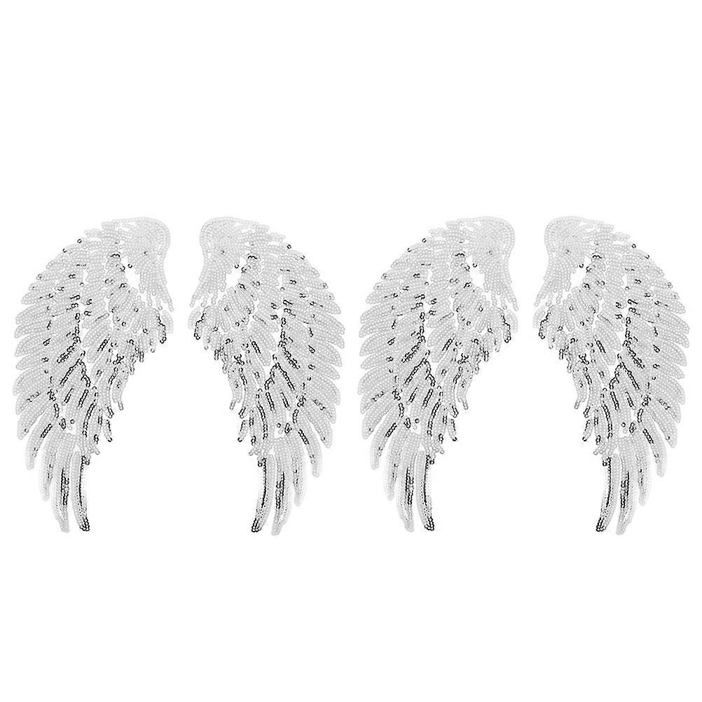 Angle Wing Patch Sequin Clothes Patch for Iron-on Style DIY Clothes Supply
