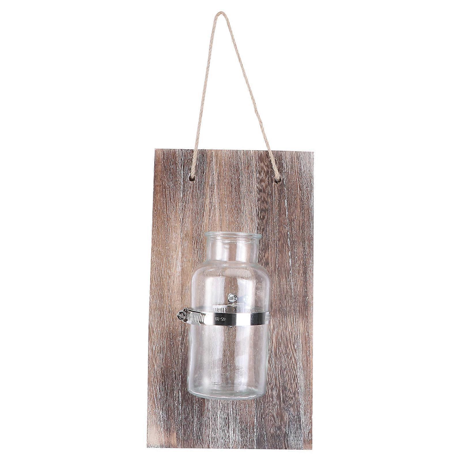 Creative Wall Vase White Rectangular Handcrafted Home Decoration 33.00X18.00X1.20CM 1Set