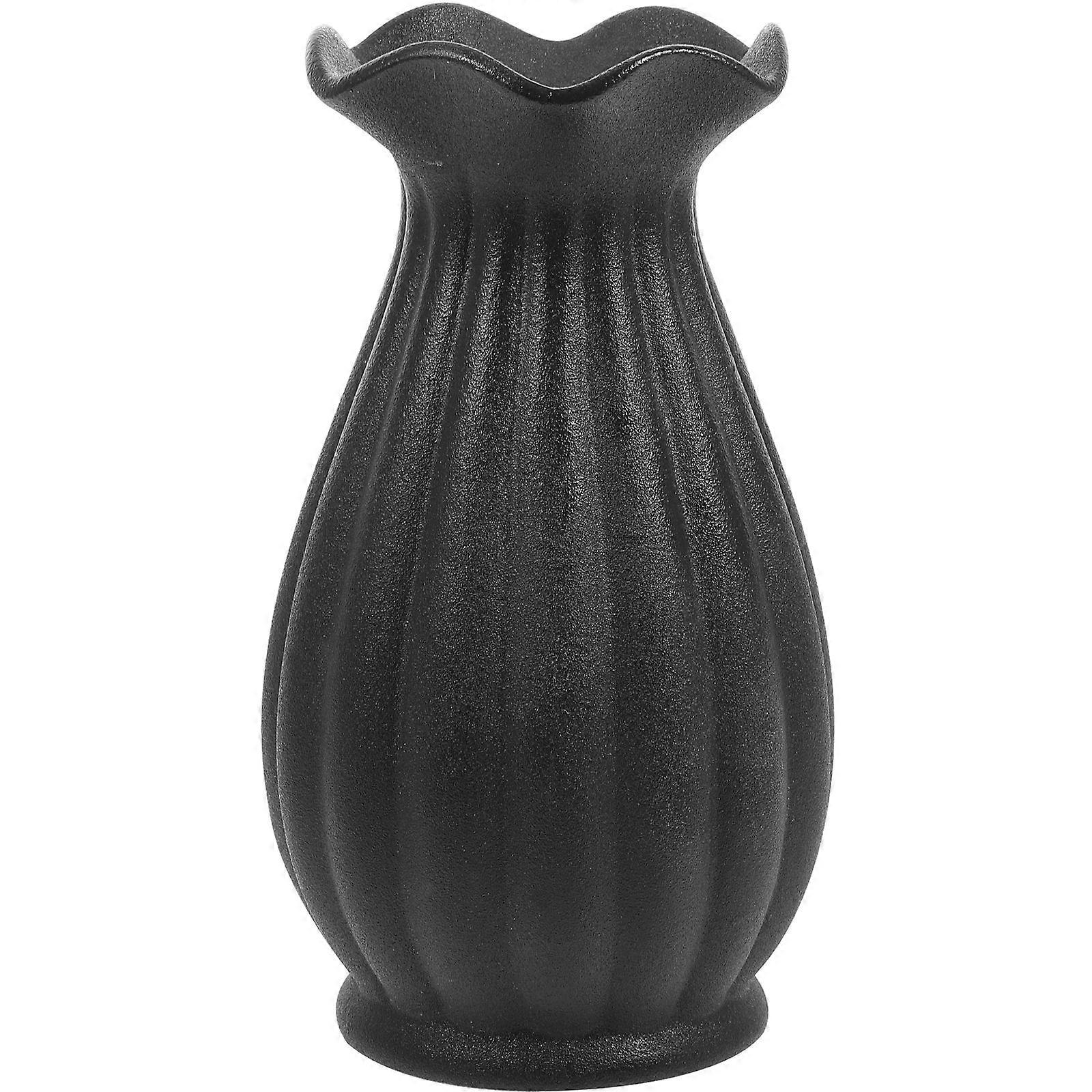 Ceramic Flower Vase for Storage 1Pcs Grey Simple Desktop Decorative Container