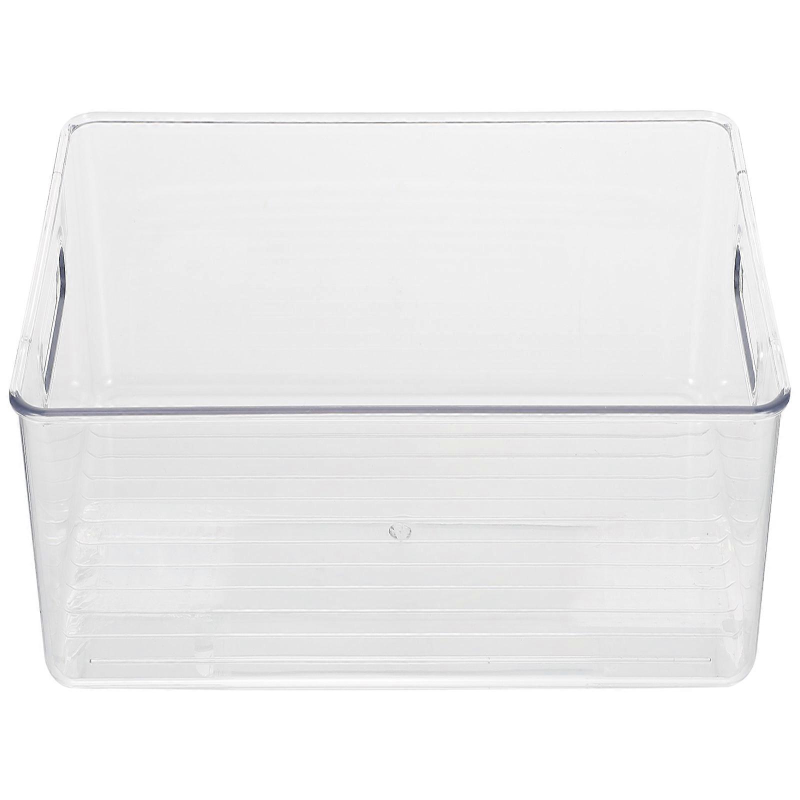 Transparent Plastic Box for Storage with Portable Desktop Organizing Box
