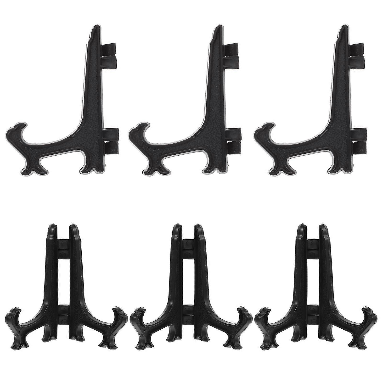 Mini Acrylic Easels Coin Display Stand for Display 18Pcs Black Stands