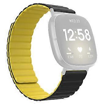 Para Fitbit Versa 3/Fitbit Sense correa de reloj de silicona magnética universal de liberación rápida