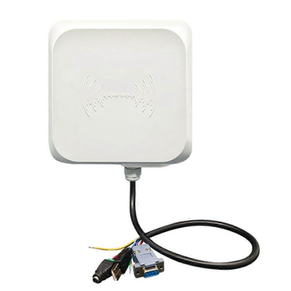 UHF RFID Reader Long Range 0-5m RS232/485/Wiegand26 Interfaces Built-in 7dBi Antenna Support Multi-Tag Reading