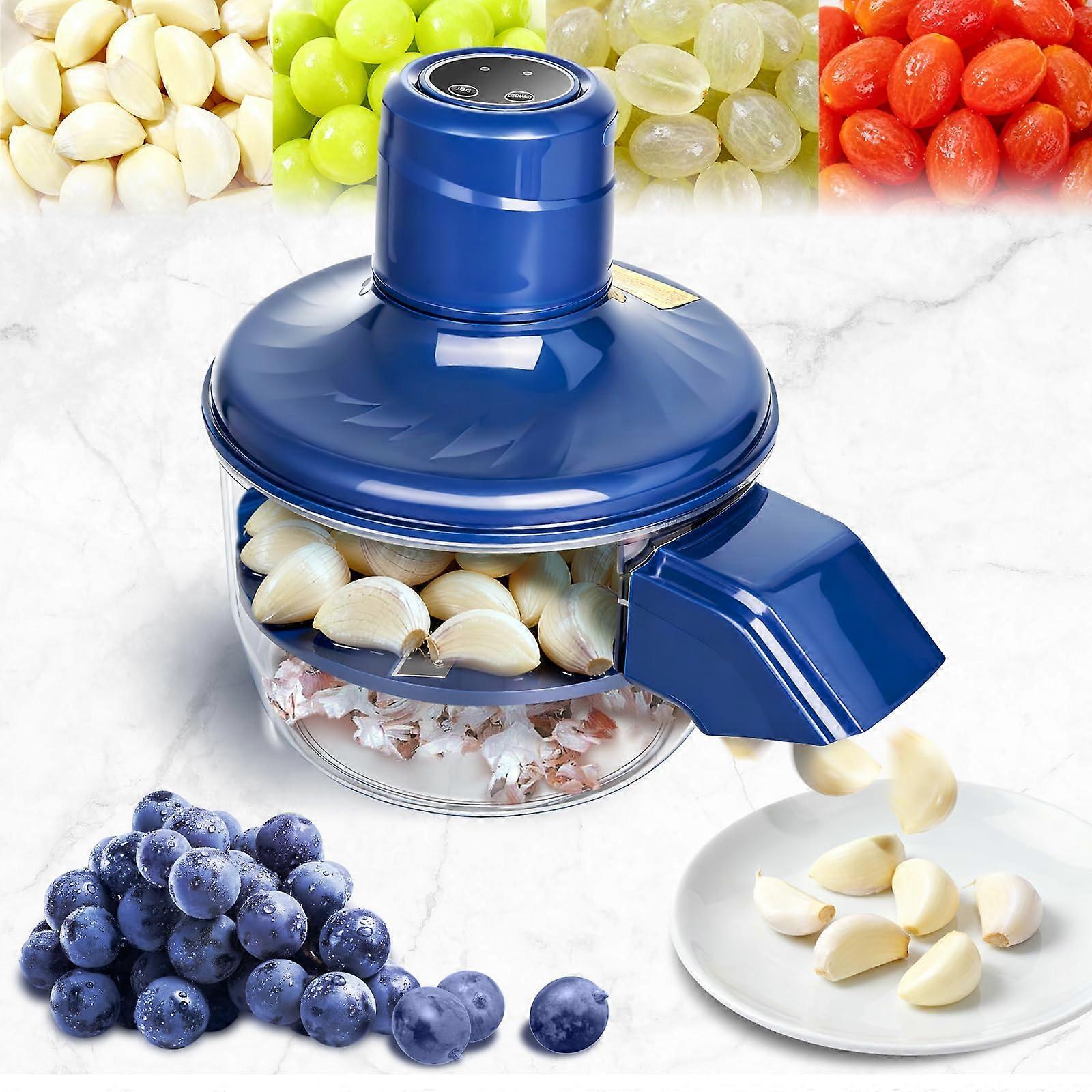 Electric Fruit Peeler with USB Rechargeable Fast Automatic Peeling for Garlic Grape Tomato Cherry