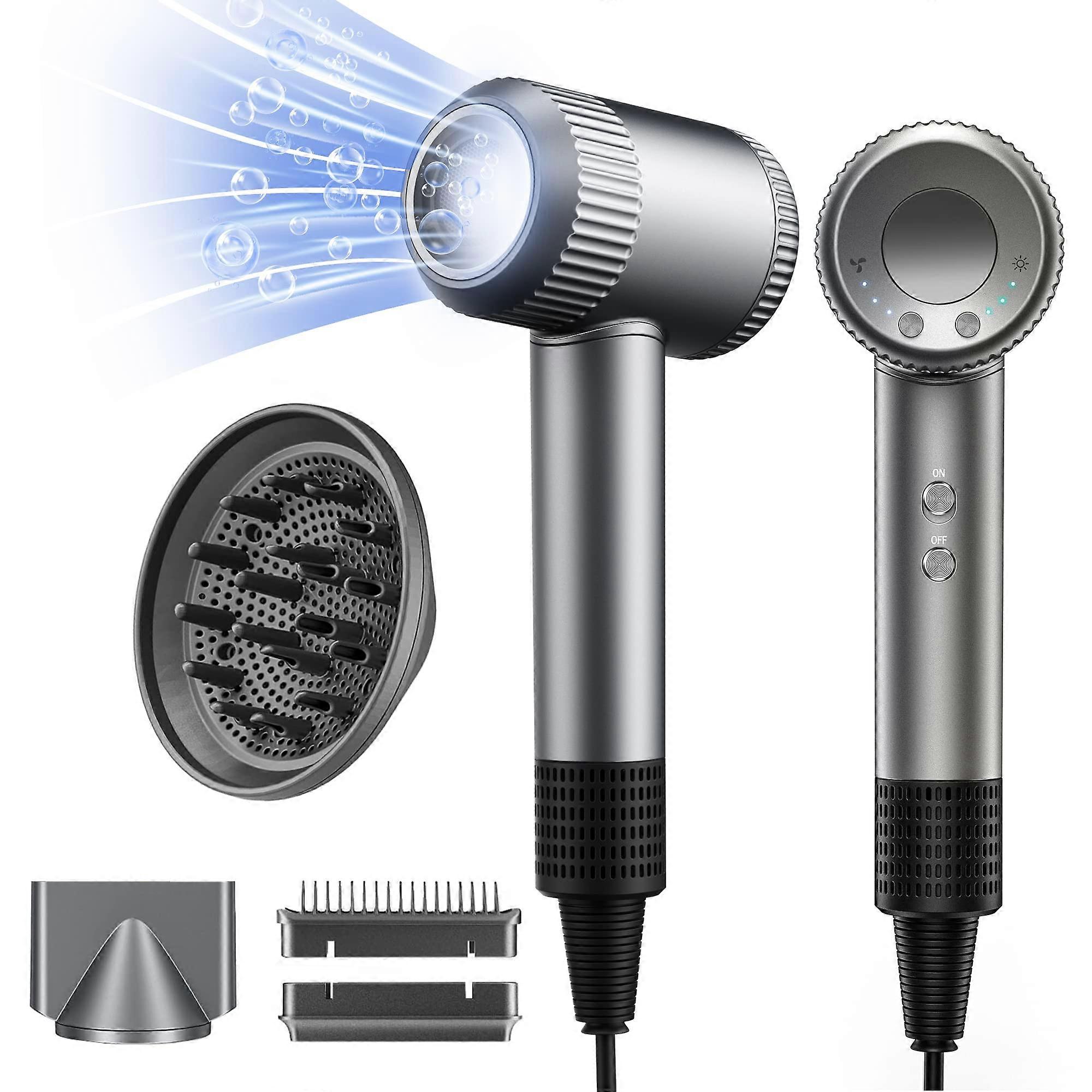 Professional Ionic Ceramic Hair Dryer with Diffuser and Concentrator, Fast Drying Lightweight Salon Quality Blow Dryer