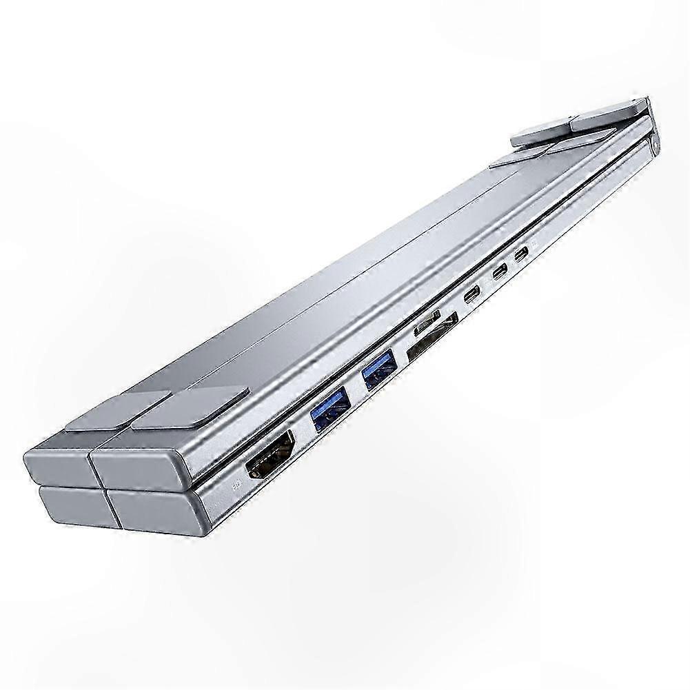 8-in-1 USB C Hub Docking Station for Laptop Stand Support