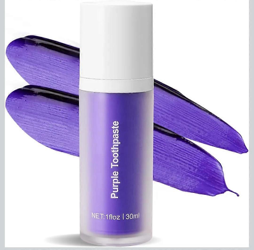 Teeth Whitening Toothpaste with ColorCorrecting Purple Formula for Targeted Stain Removal