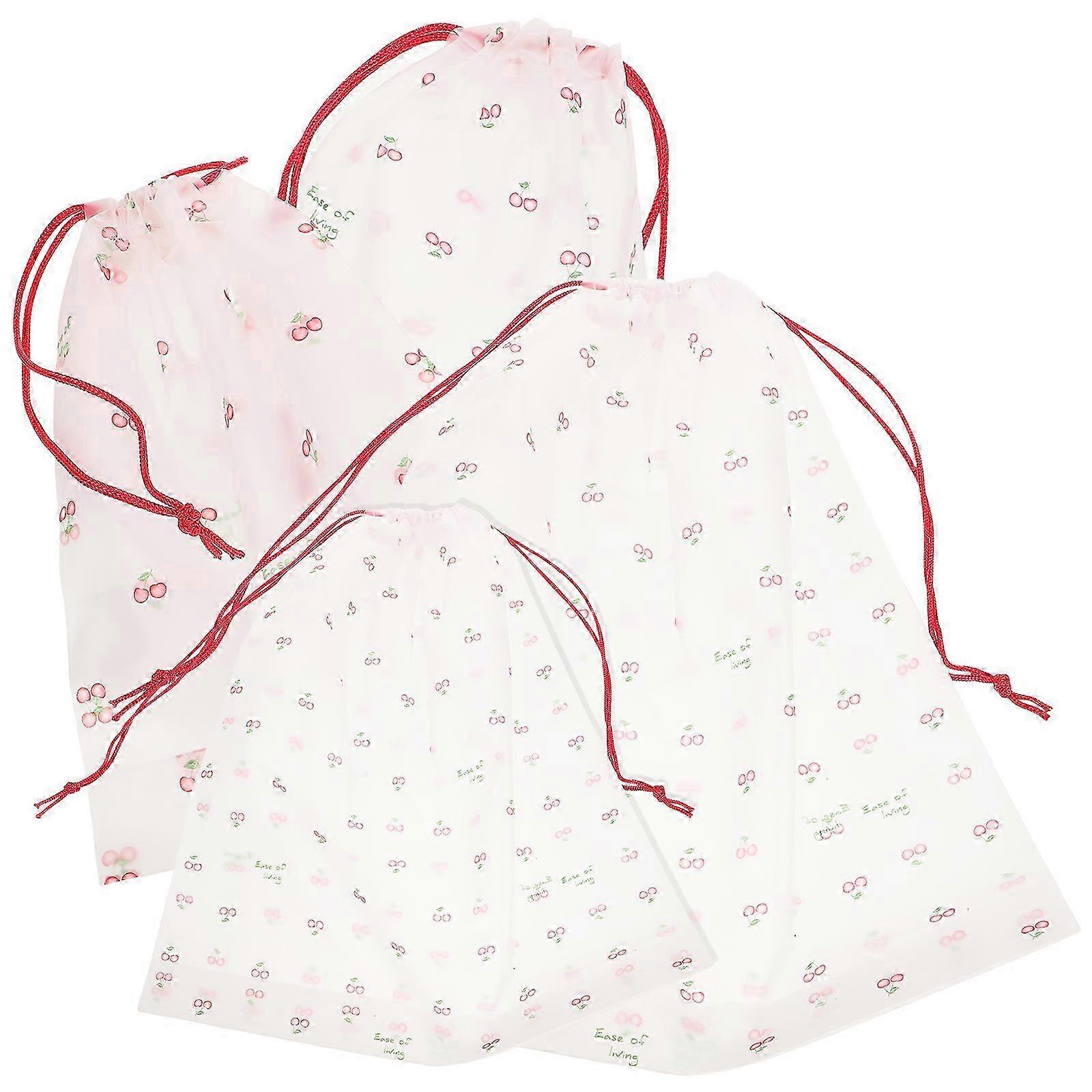Travel Laundry Bag with Drawstring for Storage 4Pcs Foldable Set