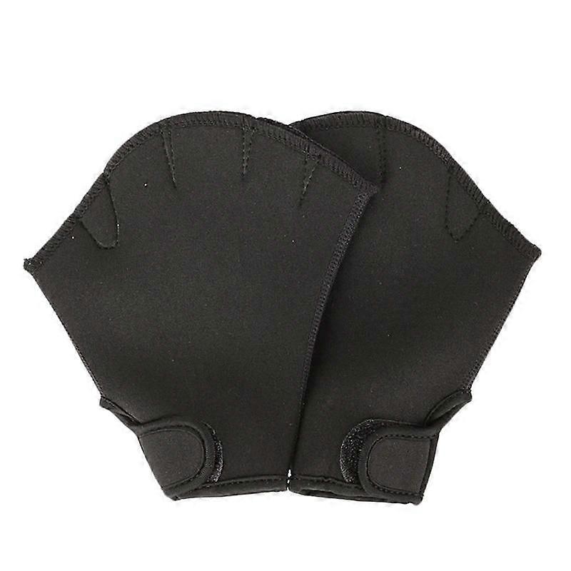 Water resistance gloves for swim training fingerless