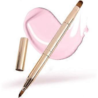 Brosse à lèvres Rétractable Brosses à lèvres Portable Dual End Lipstick Brush Eye Make Up Brushes Concealer Brushes Eye Shadow Brush Lip Brush Tool Lip Contours