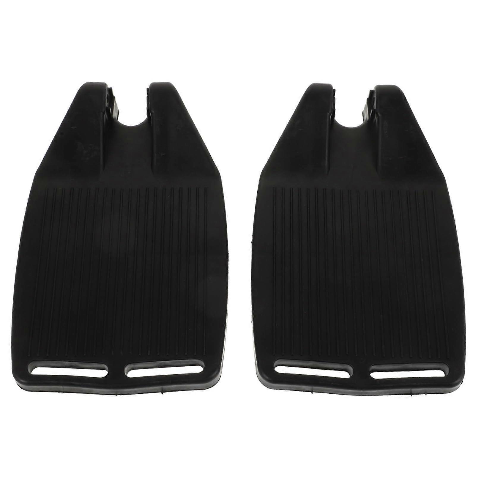 2Pcs Heavy Duty Wheelchair Footrest Pedals Adjustable Height AntiSlip Universal Replacement