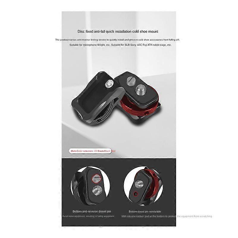 Hot Shoe Adapter 1/4 Screw Safety 360 Rotatable ,Type A