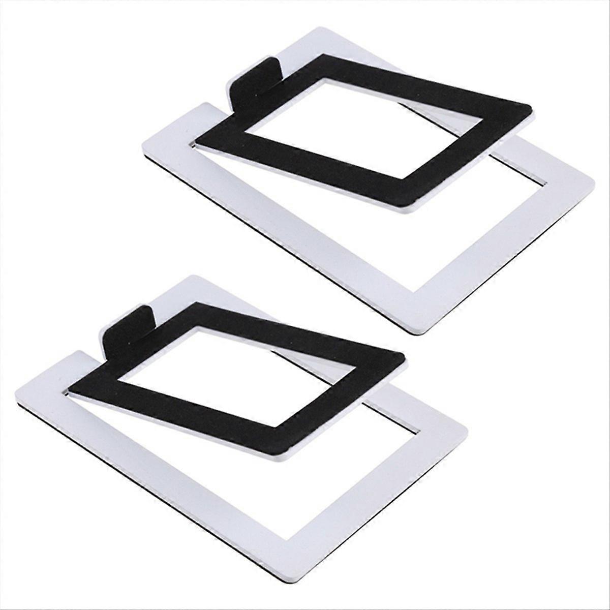2PCS Desktop Speaker Stand Audio Bracket Tabletop Shock Absorption Holder Speaker Bracket for Comput